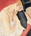 Woman In Top Hat - Boris Dmitrievich Grigoriev