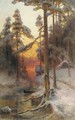 Sunset In The Forest - Iulii Iul'evich (Julius) Klever