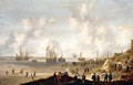 Dutch Soldiers On The Beach At Scheveningen Firing At Spanish Ships - Willem van Diest