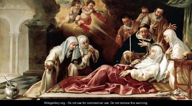 The Death Of Saint Catherine Of Siena - Sevillian School