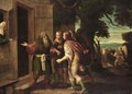 Abraham And The Three Angels - Venetian School