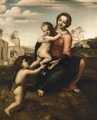 The Madonna And Child With The Infant Saint John The Baptist (The 'Madonna Del Pozzo') - (after) Francesco Franciabigio