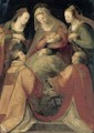 The Madonna And Child With Saints Catherine, Stephen, Lawrence And Ursula - Florentine School