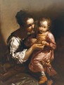 A Mother And Child, Possibly The Artist's Wife And Son - Giuseppe Maria Crespi