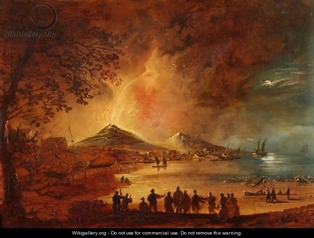 The Eruption Of Mount Vesuvius - William II Sadler