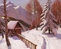 Birch Trees In The Snow - Mikhail Markianovich Germachev