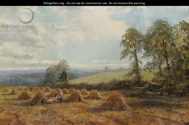 Resting In The Hay Stacks - John Syer