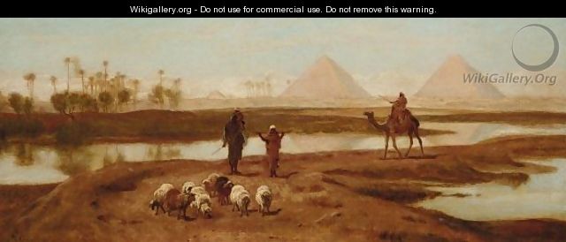 Shepherds At Gizeh - Frederick Goodall