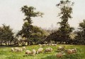 Sheep Grazing In A Field - William Baptiste Baird