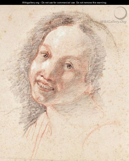 Study Of The Head Of A Smiling Girl - (after) Hendrick Terbrugghen