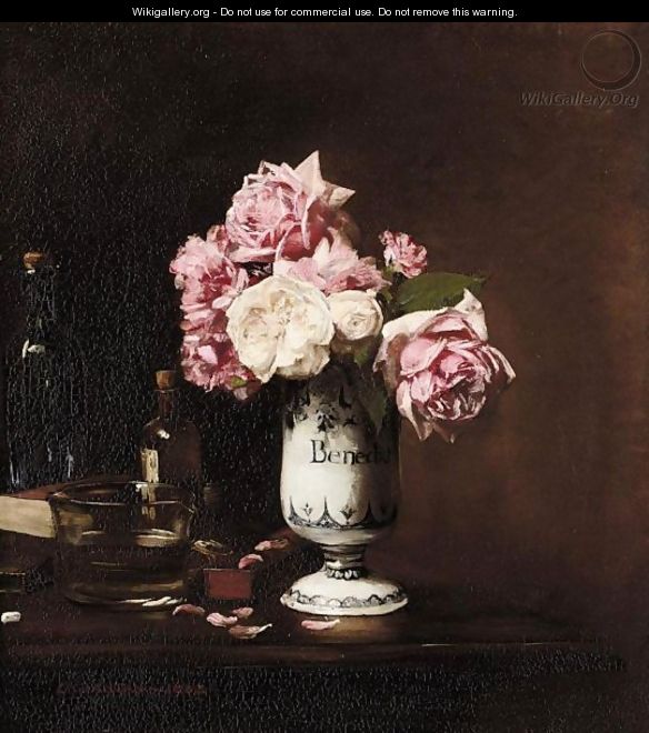Vase De Fleurs - Edouard Dantan