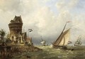 Dutch Sailing Vessels Near The Coast - Nicolaas Martinus Wijdoogen