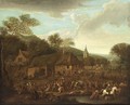 Soldiers Pillaging A Village - Karel Van Breydel (Le Chevalier)