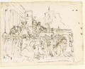 A Crowd Watching A Charlatan 2 - Giovanni Domenico Tiepolo
