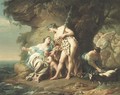 Bacchus Consolant Ariane Abandonnee Par Thesee Louis Jean Francois Lagreneebacchus And Ariane - (after) Louis Lagrenee