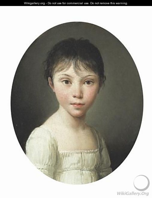 Portrait De Jeune Fille louis-Leopold Boillyportrait Of A Young Girl - Louis Léopold Boilly