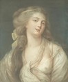 Jeune Femme En Deshabille antoine Vestier Young Woman In Neglige, Pastel - Antoine Vestier