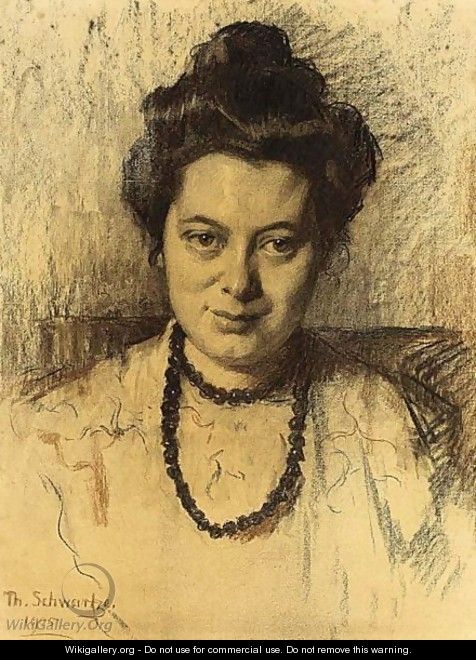 A Portrait Of Nelly Bodenheim - Thérèse Schwartze