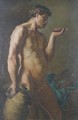 Academic Male Nude - French School