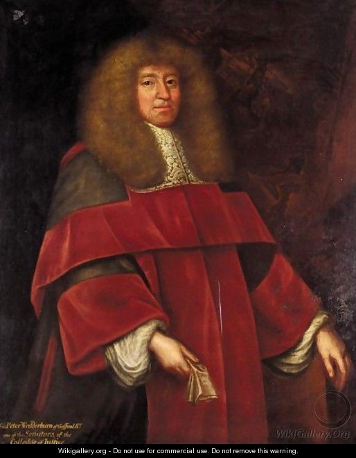 Portrait Of Sir Peter Wedderburn Of Gosford - (after) L. Schunemann