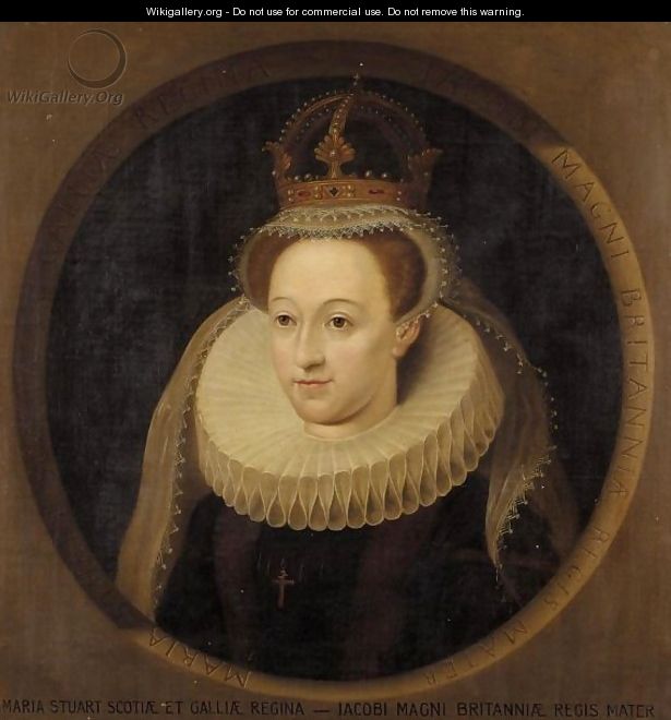 Portrait Of Mary Queen Of Scots - English School