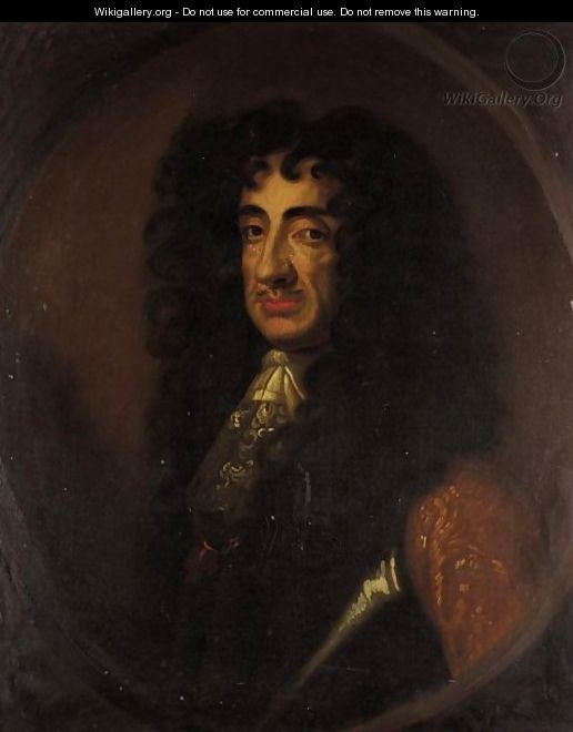 Portrait Of King Charles II - (after) Sir Peter Lely