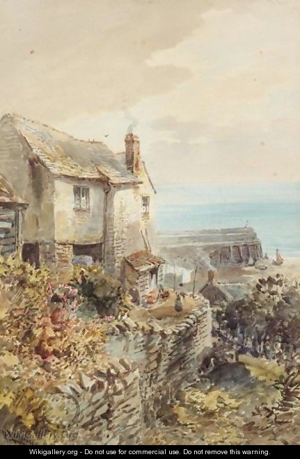 A Pair Of Scenes Of Clovelly, North Devon - Alfred Leyman