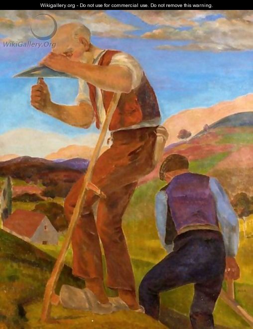 Labourers In The Fields - Frantisek Bilek