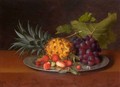 Still Life With Pineapple, Strawberries And Grapes - Otto Didrik Ottesen