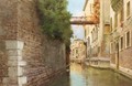 Venetian Canal Scene - Alberto Prosdocini