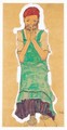 Madchen Mit Gruner Schurze (Girl With Green Pinafore) - Egon Schiele
