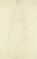 Stehend Etwas Nach Links (Bildnis Margaret Stonborough-Wittgenstein) Standing Turned To The Left (Portrait Of Margaret Stonborough-Wittgenstein) - Gustav Klimt