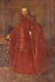 Portrait Of A Venetian Senator, Full Length, Standing By A Table - (after) Nazario Nazzari