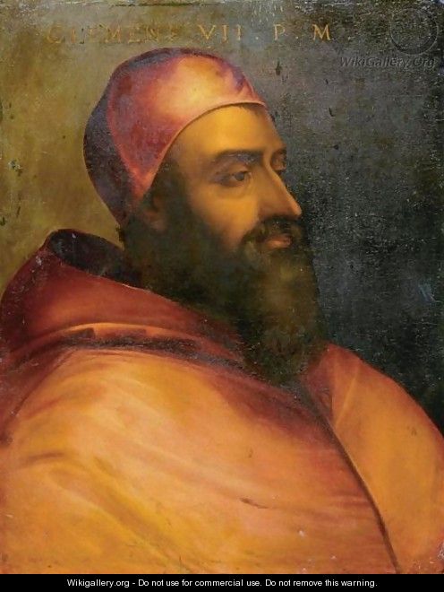 Portrait Of Pope Clement VII (1477-8-1534) - Florentine School