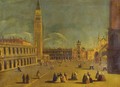 View Of The Piazzetta And The Torre Dell'Orologio - Venetian School