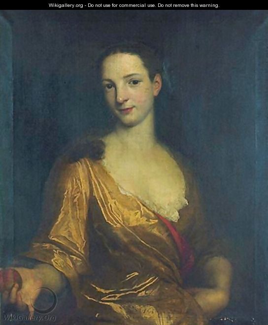 Portrait Of A Young Lady - (after) John Smibert