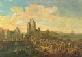 Port Scene With Figures A Pair - Pieter Casteels