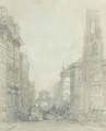 Fleet Street At Temple Bar With The Church Of St.Dunstans-In-The-West - David Roberts