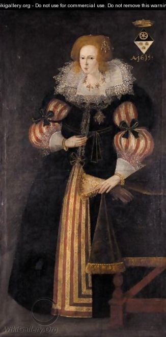 Portrait Of A Lady, A Member Of The Spiering Family Of Baden And Bavaria - (after) Marcus The Younger Gheeraerts