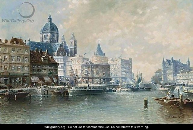 View Of Amsterdam - Karl Kaufmann