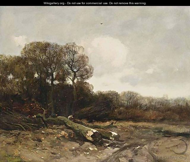 Woodcutters At Work - Charles Paul Gruppe
