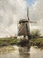 A Windmill In A Polder Landscape - Hermanus Jr. Koekkoek