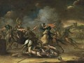 A Cavalry Battle Scene - (after) Karel Breydel