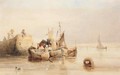 Loading The Boats In Liverpool Harbour - Samuel Austin