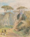 Woodcutters In An Australian Landscape - John Skinner Prout