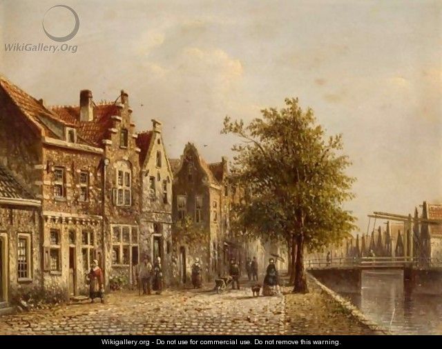 By The Canal, Amsterdam - Johannes Franciscus Spohler