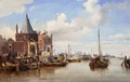 Amsterdam Harbour By The Rokin - Carl Frederik Sorensen