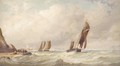 Shipping In Stormy Seas - Arthur Joseph Meadows