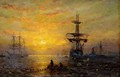 Evening Seascapes - William Adolphus Knell