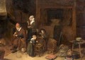 Family Scene By The Hearthside - Quiringh Gerritsz. van Brekelenkam